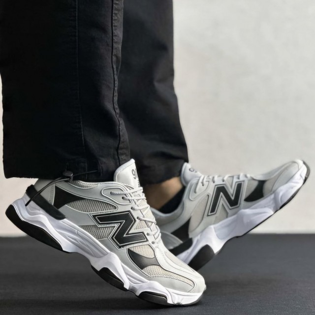 حراج ویژه کفش کتونی اسپرت مردانه مدل نیوبالانس خاص و بادوام رنگ طوسی مشکی باارسال رایگان