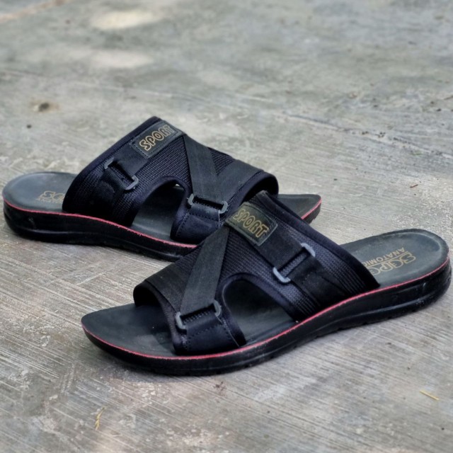 فروش فوق العاده دمپایی صندل  مردانه پسرانه زیره پیو راحت و سبک رنگ مشکی خاص با ارسال رایگان