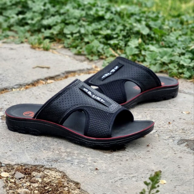 فروش بی نظیر دمپایی صندل  مردانه پسرانه زیره طبی با کیفیت ویژه رنگ مشکی  با ارسال رایگان