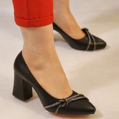 فروش خاص کفش مجلسی زنانه و دخترانه مدل نگین بادوام و زیبا رنگ مشکی باارسال رایگان