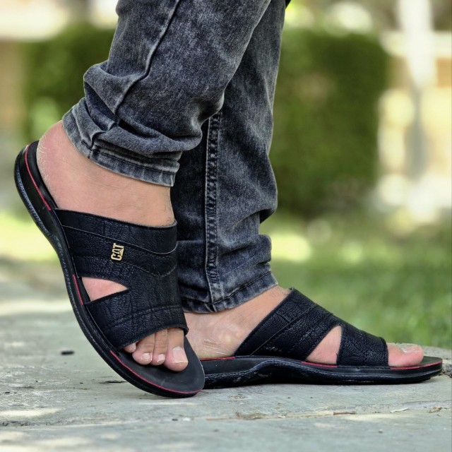 فروش عالی  دمپایی صندل  مردانه پسرانه  با کیفیت ویژه رنگ مشکی باارسال رایگان