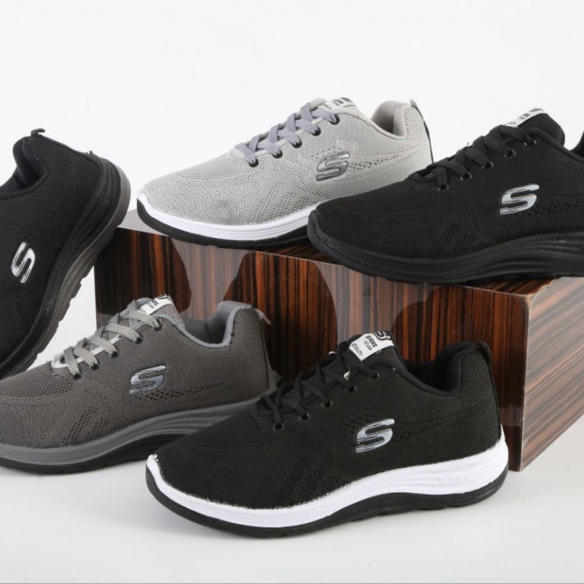 فروش با کیفیت کفش اسپرت اسکیچرز مردانه راحت و کاربردی رنگ مشکی  با ارسال رایگان