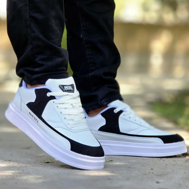 فروش فوق العاده کفش اسپرت ونس  مردانه پسرانه مدل دیزل Diesel   شیک و با کیفیت رنگ سفید مشکی   با ارسال رایگان