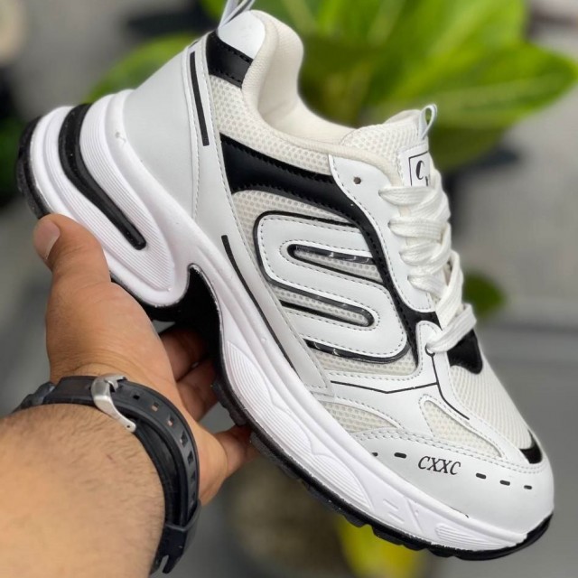 فروش ویژه کفش کتونی اسپرت  زنانه دخترانه مدل S خاص و دلبر رنگ سفید مشکی با ارسال رایگان