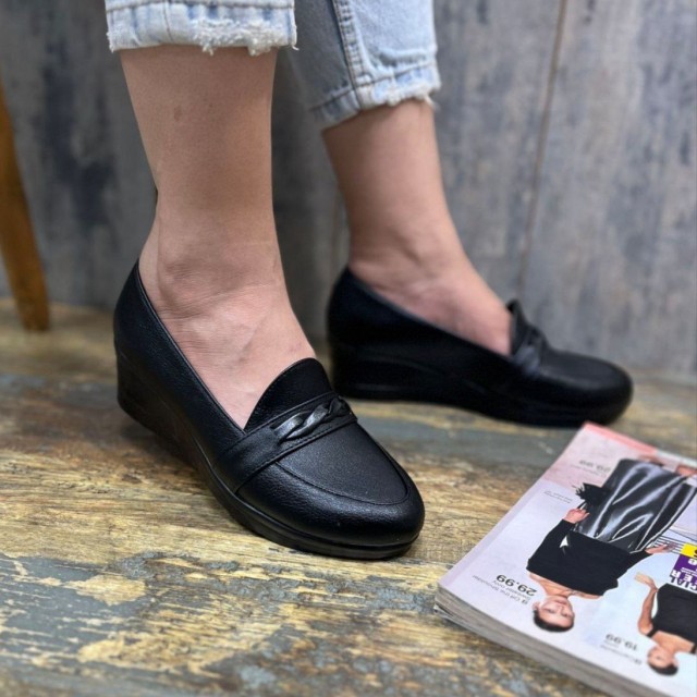 فروش فوق العاده کفش صد در صد طبی راحتی اداری زنانه سایز بزرگ بی نظیر و سبک  رنگ مشکی باارسال رایگان