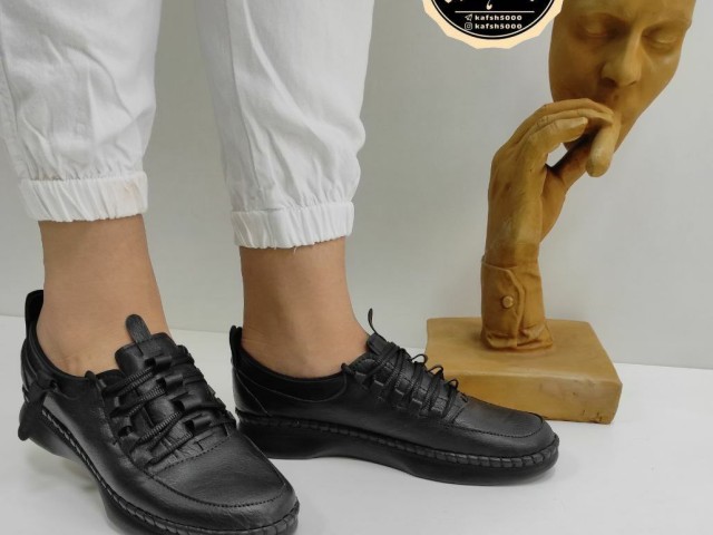 کفش صد در صد طبی  اداری راحتی  زنانه بندی دوردوخت جدید لژدار ارسال درب منزل