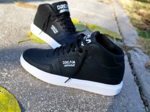 کفش نیم بوت مردانه اسپرت مدل درام ایر وی مشکی زیره سفید طبی دوردوخت