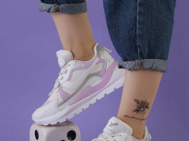 کفش کتونی اسپرت زنانه دخترانه صورتی