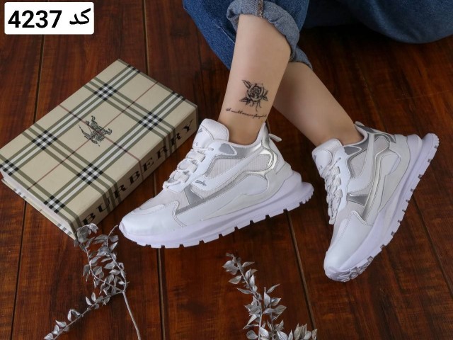 کفش کتونی اسپرت زنانه دخترانه سفید