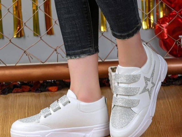 کفش ونس  کتونی اسپرت دخترانه زنانه مدل ستاره ای