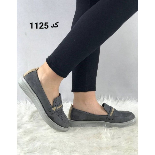 کفش کالج  راحتی زنانه  دخترانه قلبی خوش رنگ مدل جیر