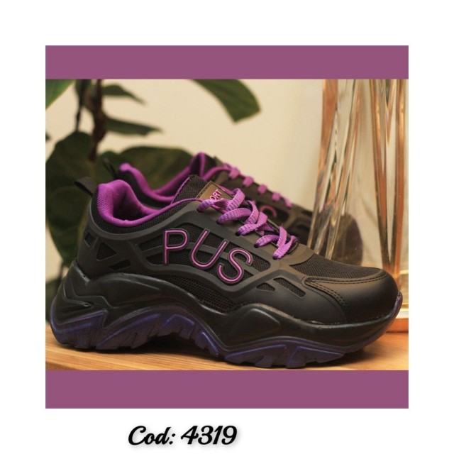 خرید تکی از تولیدی کفش شیک کتونی اسپرت زنانه دخترانه زنانه مدل  PUS سوپ زیره پیو راحت ارسال رایگان 4319