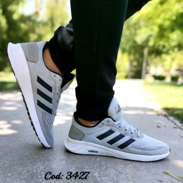 حراااااج کفش اسپرت مردانه شیک و راحت مدل ادیداس اسپیسر طبی طوسی مشکی باارسال رایگان3427