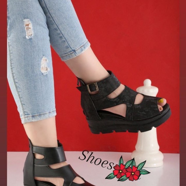 حراج ویژه این هفته کفش تابستانه زنانه دخترانه مجلسی مشکی 1451