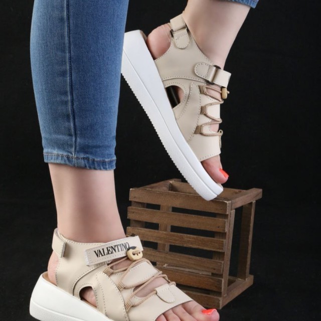 حراج ویژه این هفته کفش صندل زنانه دخترانه طبی درجه یک شیک و راحت بندی و چسبی کالباسی 1447