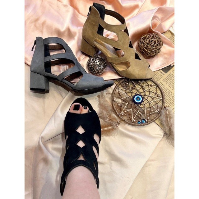 حراج ویژه در ترب کفش مجلسی  صندل زنانه دخترانه مدل ساناز مشکی 1457