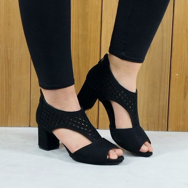 حراج ویژه در ترب کفش مجلسی  صندل زنانه دخترانه مدل شیما جدید  مشکی 1458