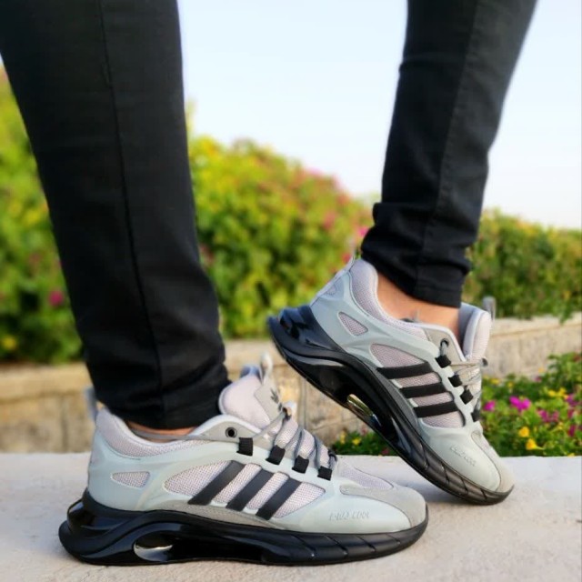 فروش ویژه  کفش کتونی کپسول اسپرت مردانه آدیداس های کپی زیره کپسولی واقعی زیره پیو نرم راحت  طوسی  مشکی 3484