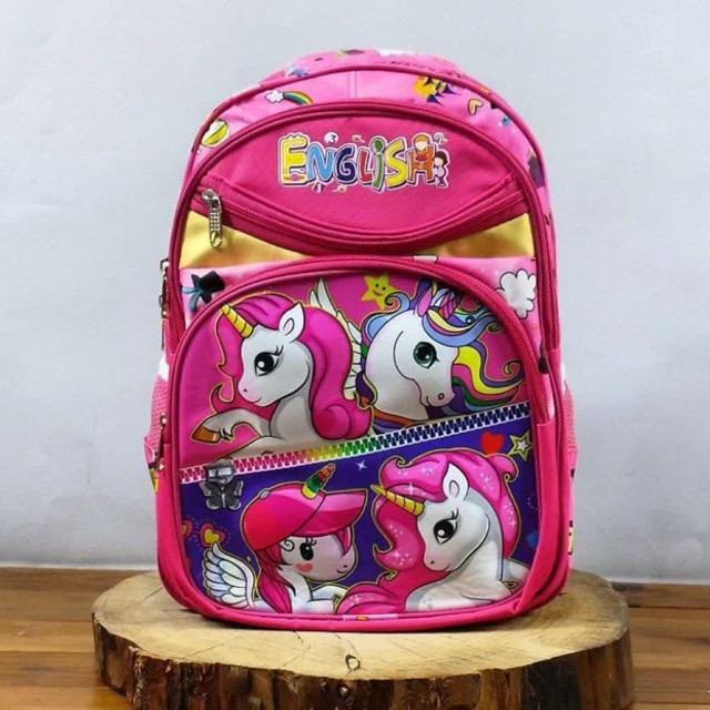 کوله مدارس دخترانه فوقالعاده جذاب شیک زیبا برای دختر کوچولوهای قشنگتون مدل اسب تک شاخ ارسال رایگان