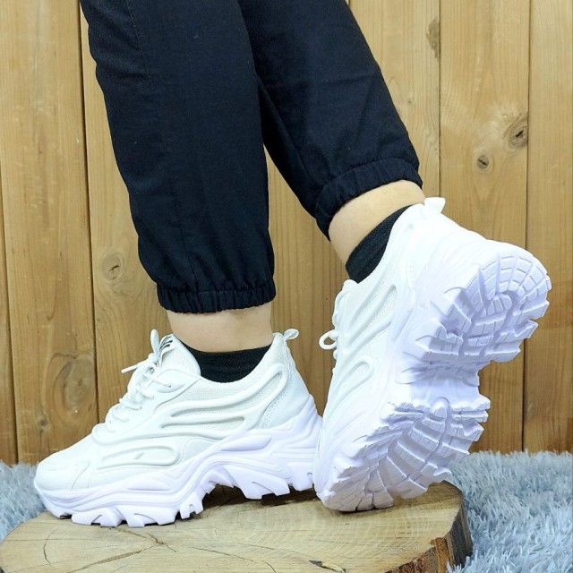 فروش فوق العاده کفش کتونی اسپرت  مدل یاموتا 3 سفید تمام با طراحی منحصربه فرد 4554