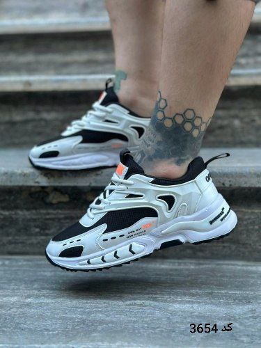 کفش کتونی اسپرت  A700 مدل +008 مردانه و پسرانه شیک و با دوام  سفید مشکی با ارسال رایگان  3654