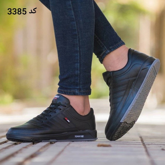 کفش اسپرت ونس  مدل تامی ست زنانه مردانه شیک و با دوام  مشکی تمام  با ارسال رایگان  3385