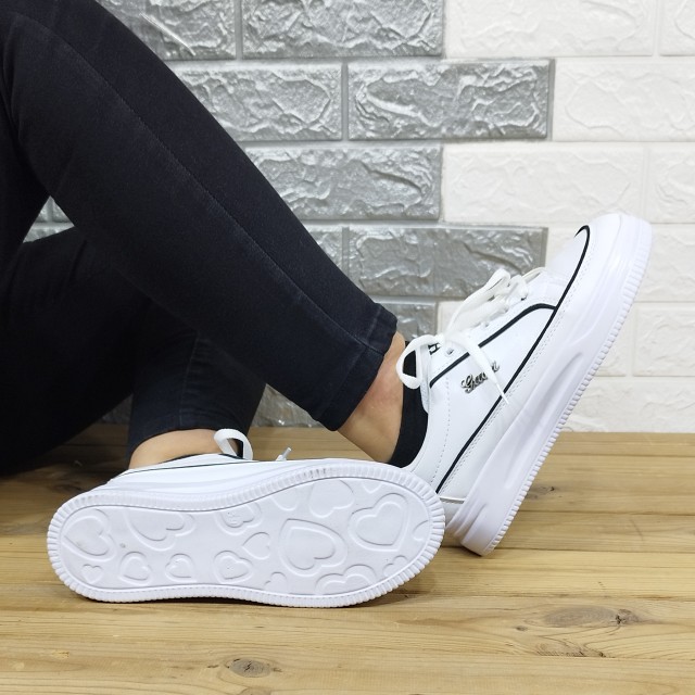 کفش ونس  کتونی اسپرت دخترانه سفید زیره پیو طبی درجه یک با ارسال رایگان