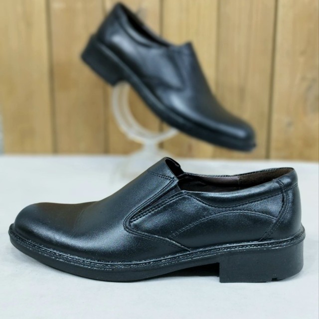 تخفیف ویژه کفش مجلسی مردانه چرم طبیعی تبریز طبی مشکی زیره تزریق با ارسال رایگان کد 2330