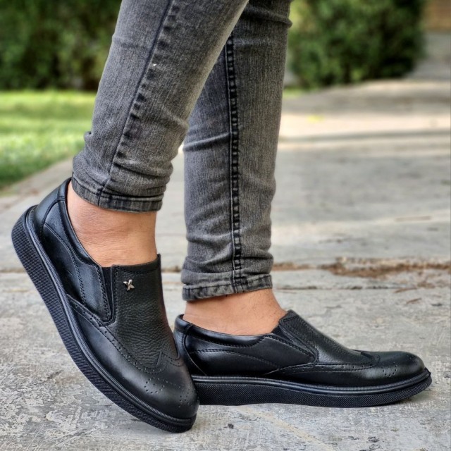 فروش کفش مجلسی مردانه چرم طبیعی تبریز زیره طبی مدل زیبای هشترک با ارسال رایگان