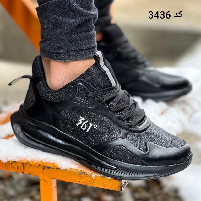 تخفیف فوق العاده کفش کتونی  اسپرت  ست مردانه و زنانه  خاص و خوش فرم مدل 361 مشکی  باارسال رایگان