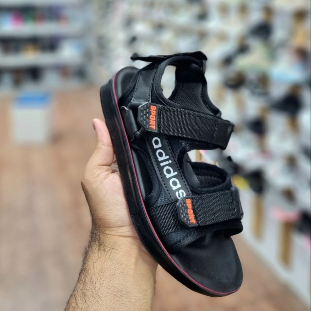 حراج محدود دمپایی صندل  چسبی بچگانه رنگ مشکی راحت و سبک با ارسال رایگان