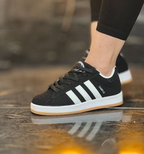 حراج ویژه کفش کتونی اسپرت زنانه  دخترانه جدید مدل ونس کامپوس  بسیار خاص و جدیدرنگ مشکی سفید با  ارسال رایگان