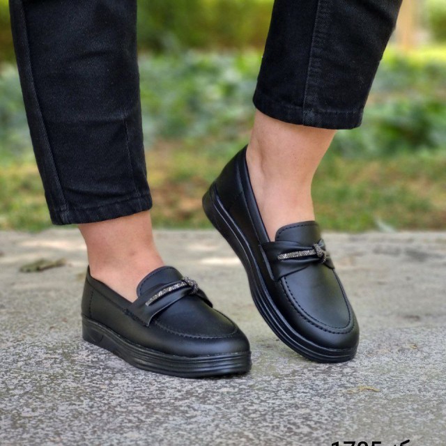 فروش ویژه کفش کالج زنانه و دخترانه زیره اربولینگ رنگ مشکی تمام شیک و جذاب  باارسال رایگان کد 1705