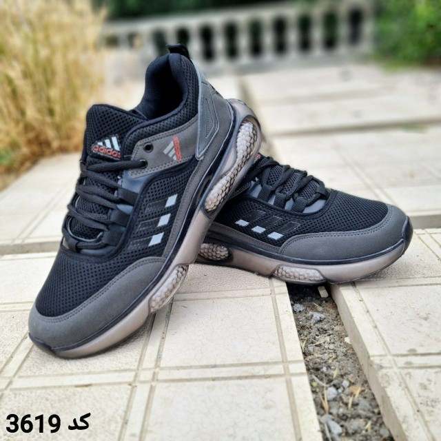 حراج باور نکردنی کفش  کتونی مردانه و پسرانه اسپرت آدیداس زیره کپسولی  بزرگپا  رنگ مشکی  طوسی فوق العاده  نرم و راحت با ارسال رایگان 3619