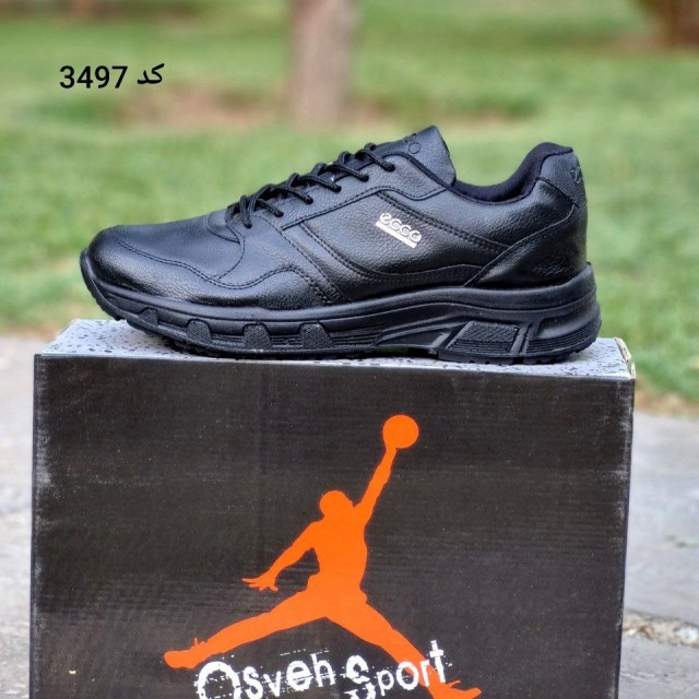 حراج باور نکردنی کفش  کتونی اسپرت  مردانه و پسرانه مدل اکو  بزرگپا  نرم و راحت  رنگ مشکی تمام با ارسال رایگان3497