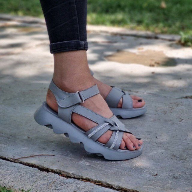 حراج   فوق العاده   صندل مجلسی زنانه و دخترانه مدل نگین  نرم و راحت  طوسی باارسال رایگان 1602