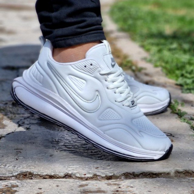 حراج بی نظیر کفش کتونی اسپرت مردانه مدل نایک زوم جذاب و به روز  سفید تمام ارسال رایگان3726