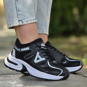 حراج ارزان کفش کتونی اسپرت زنانه دخترانه مدل بالنسیاگا (مدل A̶ برعکس) جذاب و خاص رنگ سفید مشکی با ارسال رایگان