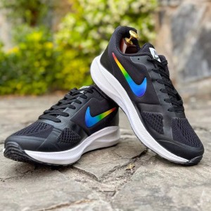 فروش بی نظیر کفش کتونی اسپرت مردانه پسرانه مدل نایک اسپیسر خاص و درجه یک  رنگ مشکی سفید با ارسال رایگان