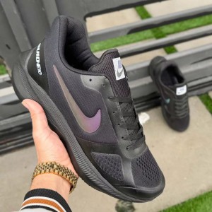 فروش باشکوه کفش کتونی اسپرت مردانه پسرانه مدل نایک اسپیسر بادوام و به روز رنگ مشکی تمام با ارسال رایگان