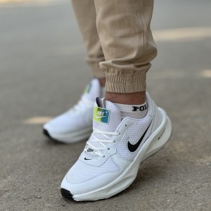 تخفیف فوق العاده کفش کتونی اسپرت ست نایک  زنانه و مردانه زیبا و راحت رنگ سفید مشکی با ارسال رایگان