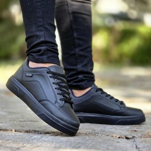 فروش ارزان کفش اسپرت ونس مردانه پسرانه مدل اکو(Ecco)   پرفروش  رنگ مشکی زیره سفید  با ارسال رایگان