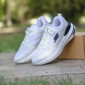 فروش هیجان انگیز  کفش کتونی اسپرت مردانه و پسرانه  بزرگپا مدل اسکیچرز عالی و منحصر به فرد رنگ  سفید تمام  با ارسال رایگان