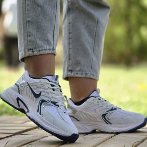 فروش  فوق العاده کفش کتونی اسپرت زنانه دخترانه مدل نایک خوش پوش و کلاسیک رنگ سفید ابی  با ارسال رایگان