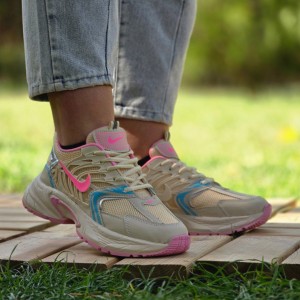 فروش  دل ربا  کفش کتونی اسپرت زنانه دخترانه مدل نایک منحصر به فرد  رنگ سفید سورمه ای  با ارسال رایگان