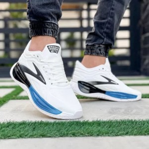 حراج عالی کفش کتونی اسپرت بروکس کپسولی مردانه پسرانه بسیار جذاب و راحت رنگ سفید مشکی با ارسال رایگان