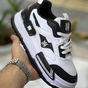 فروش حیرت انگیز کفش اسپرت زنانه دخترانه مدل امیری چشم گیر و بادوام  رنگ سفید مشکی با ارسال رایگان