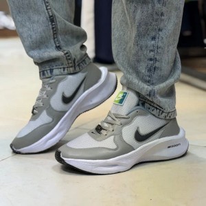 فروش جدید کفش کتونی اسپرت نایک مردانه پسرانه بادوام رنگ سفید نایک آبی با ارسال رایگان