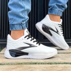 فروش شگفت انگیز کفش کتونی اسپرت بروکس کپسولی مردانه پسرانه با دوام و به روز رنگ مشکی آبی زیره سفید با ارسال رایگان