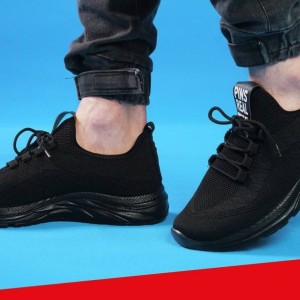 حراج این هفته کفش اسپرت مخصوص پیاده روی مردانه قابل شستشو زیره طبی  مدل جورابی اسچیکرز رنگ طوسی 3357